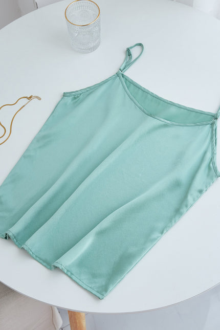 Soft Strokes Silk | Jade Soar Camisole and Shorts Pyjamas Set