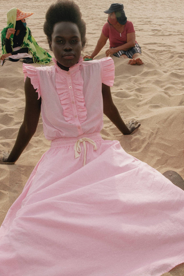 State Of Georgia I THE TULIE  DRAWSTRING SKIRT - PINK