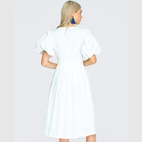 State Of Georgia I THE JAIME MIDI DRESS - WHITE