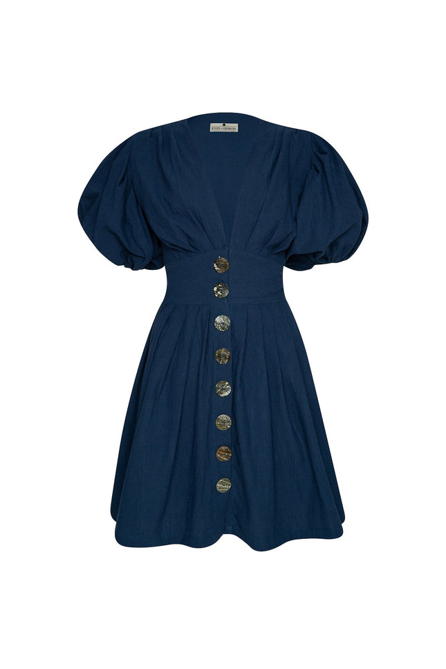 State Of Georgia I THE JAIME MINI DRESS - NAVY BLUE