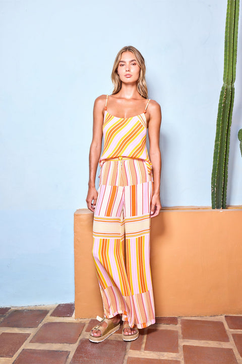 State Of Georgia I THE PAMELA CAMI - SOLEIL STRIPE