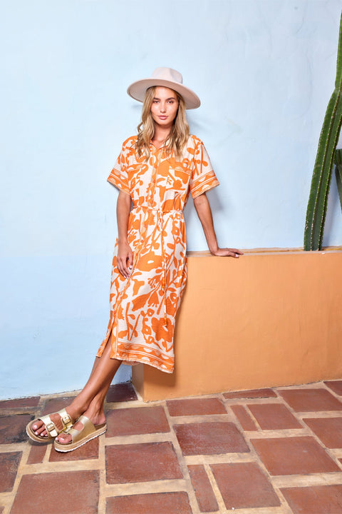 State Of Georgia I THE DESTINATION DRESS - SUNBURST ORANGE