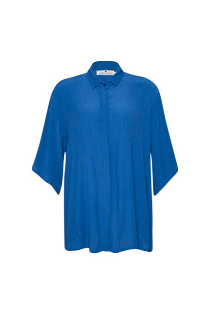 State Of Georgia I THE BUTTON UP SHIRT - BLUE KRINKLE