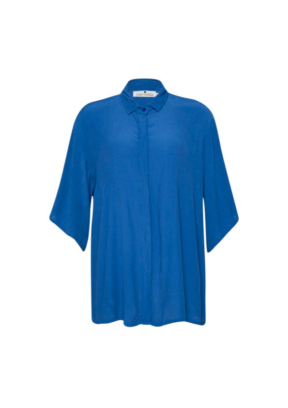 State Of Georgia I THE BUTTON UP SHIRT - BLUE KRINKLE