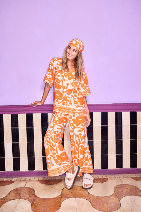 State Of Georgia I THE HERMOSA PANTS - SUNBURST ORANGE