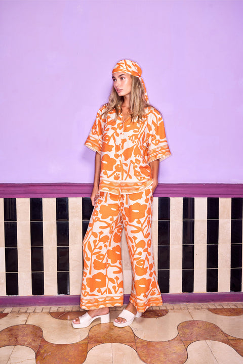 State Of Georgia I THE HERMOSA SHIRT - SUNBURST ORANGE