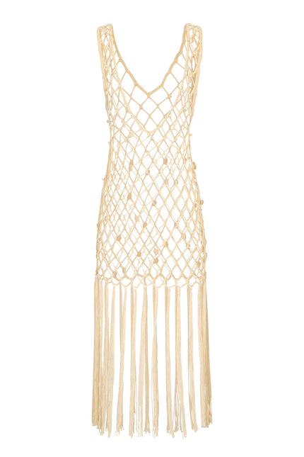 State Of Georgia I LOLITA CROCHET OVERLAY - BUTTERMILK