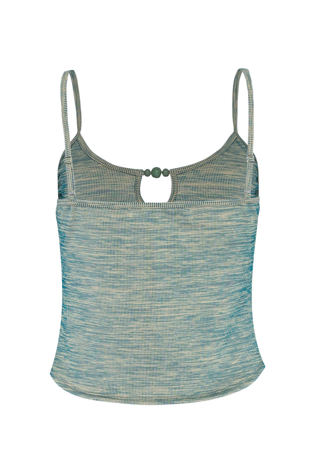 State Of Georgia I THE MUSE CAMI - MOTTLED GREEN