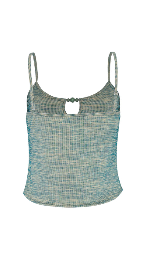 State Of Georgia I THE MUSE CAMI - MOTTLED GREEN