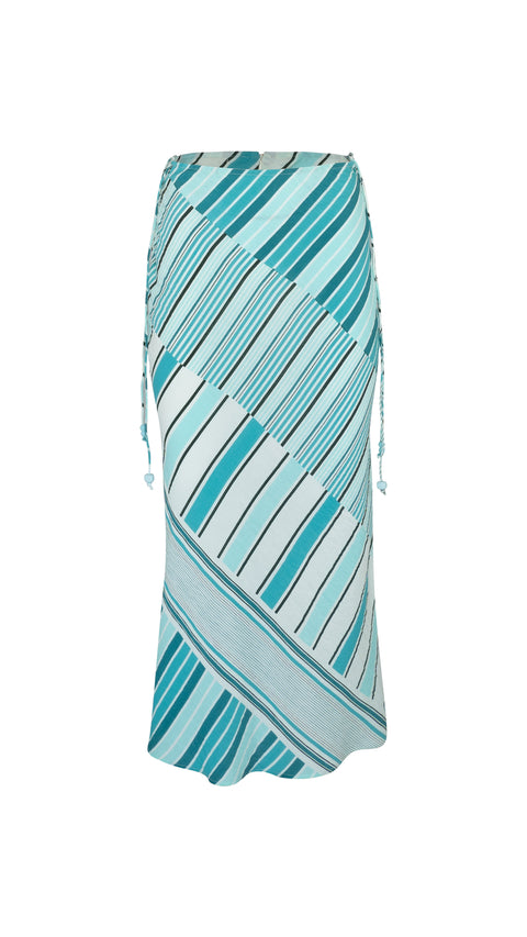 State Of Georgia I THE PAMELA SKIRT - LUNA STRIPE