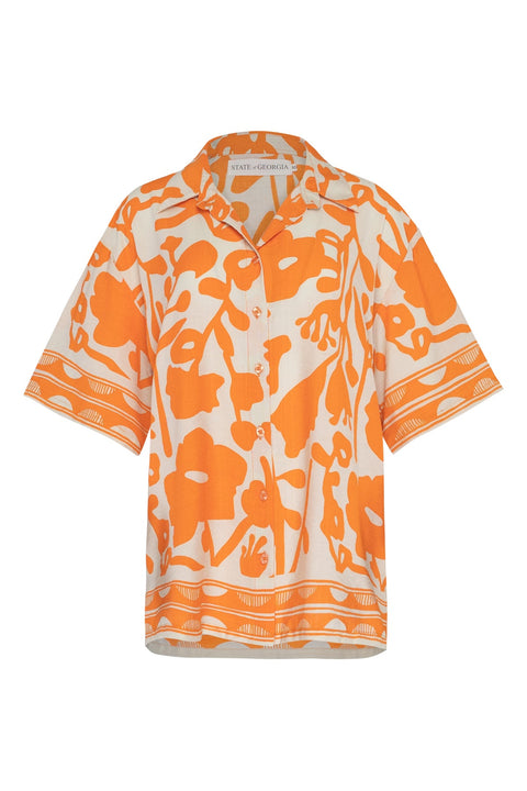 State Of Georgia I THE HERMOSA SHIRT - SUNBURST ORANGE
