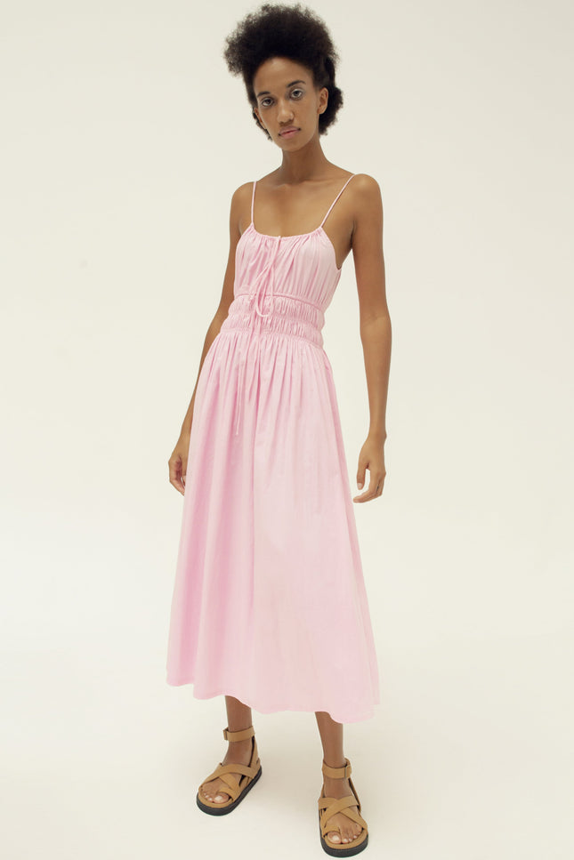 State Of Georgia I THE SUNRISE ELASTIC DRESS - PINK