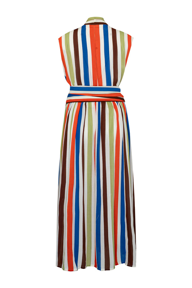 State Of Georgia I THE POINT DRESS MAXI - COOLIO STRIPE