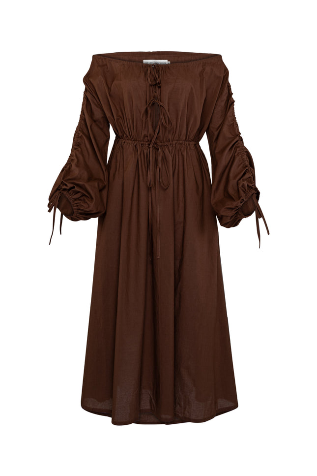 State Of Georgia I SALT AND SEA MAXI BEACH DRESS - CHOCOLATE