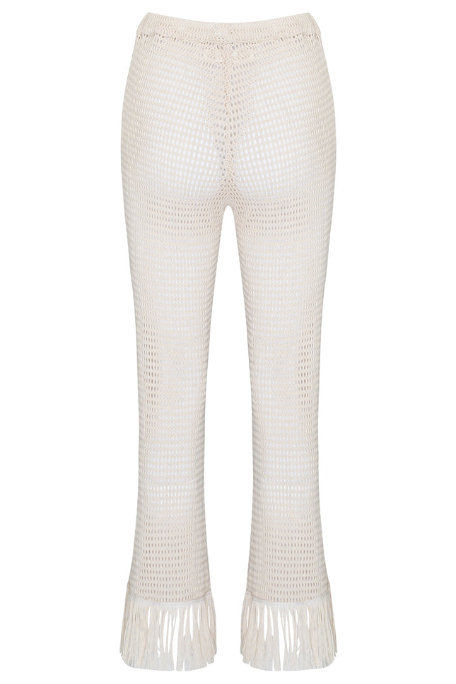 State Of Georgia I THE ERIKA KNITTED PULL ON PANTS - SOFT LATTE CREAM