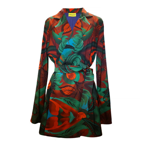 Janara Jones | Autumn Paisley Mini Blazer Dress
