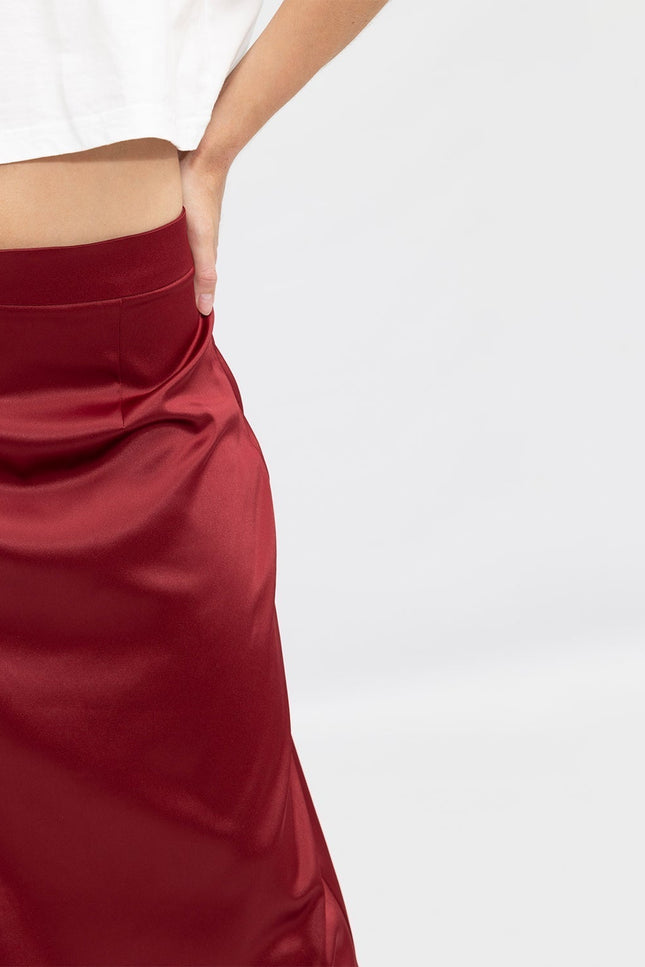 Janara Jones | Beetroot Low Waisted Maxi Skirt