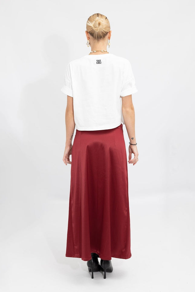 Janara Jones | Beetroot Low Waisted Maxi Skirt
