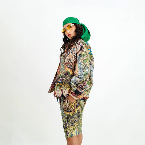 Janara Jones | Kurtka jeansowa Lee z motywem kota