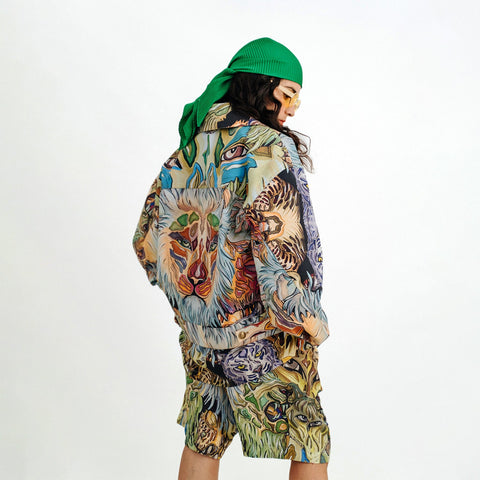 Janara Jones | Kurtka jeansowa Lee z motywem kota