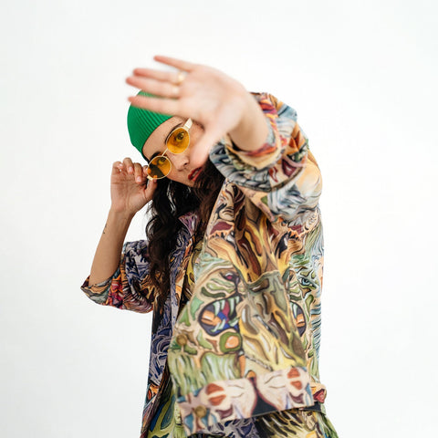 Janara Jones | Kurtka jeansowa Lee z motywem kota