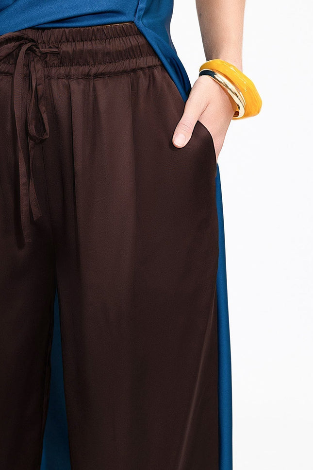 Janara Jones | Chocolate Wide Leg Trousers