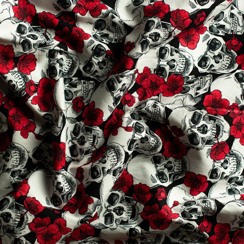 Janara Jones | Sukienka mini w czaszki i maki