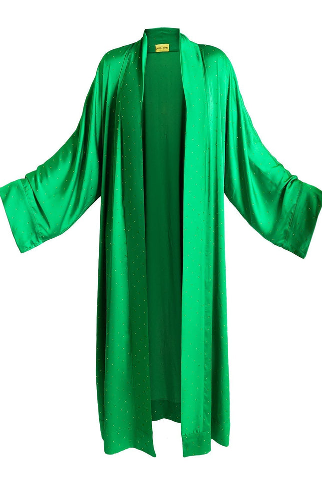Janara Jones | Kaftan Abaya szmaragdowe cyrkonie