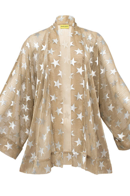 Janara Jones | Złote kimono w srebrne gwiazdki