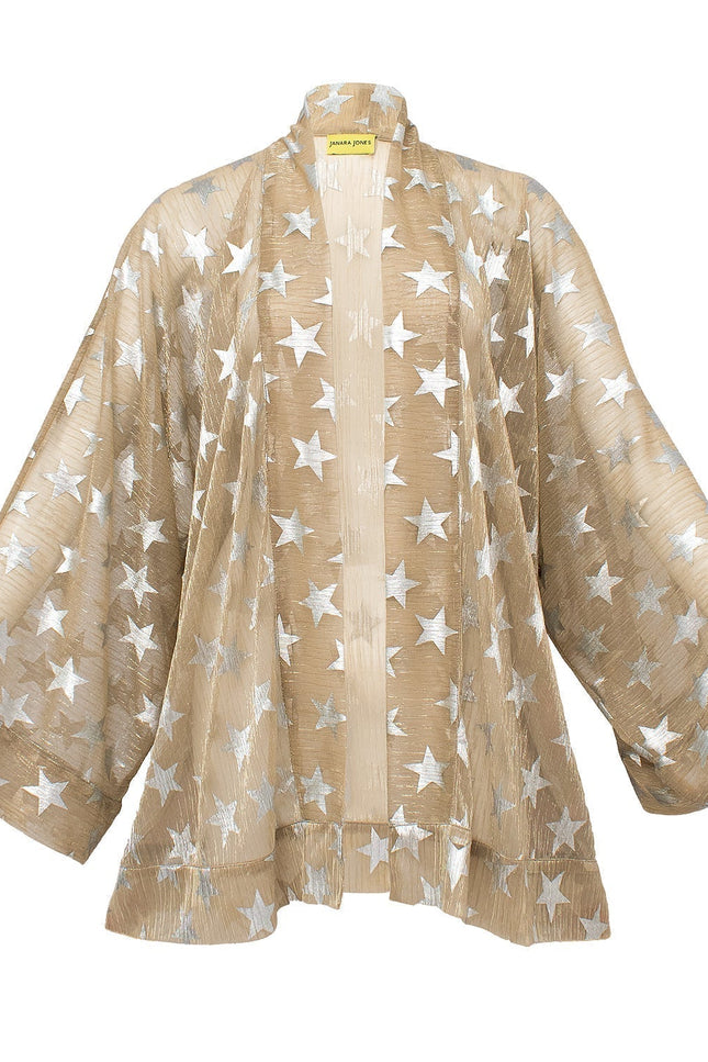 Janara Jones | Złote kimono w srebrne gwiazdki