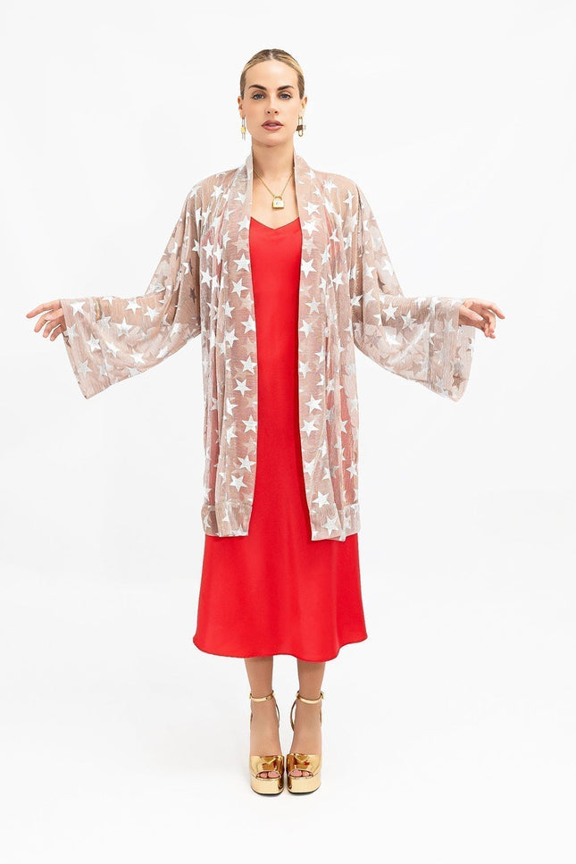 Janara Jones | Złote kimono w srebrne gwiazdki