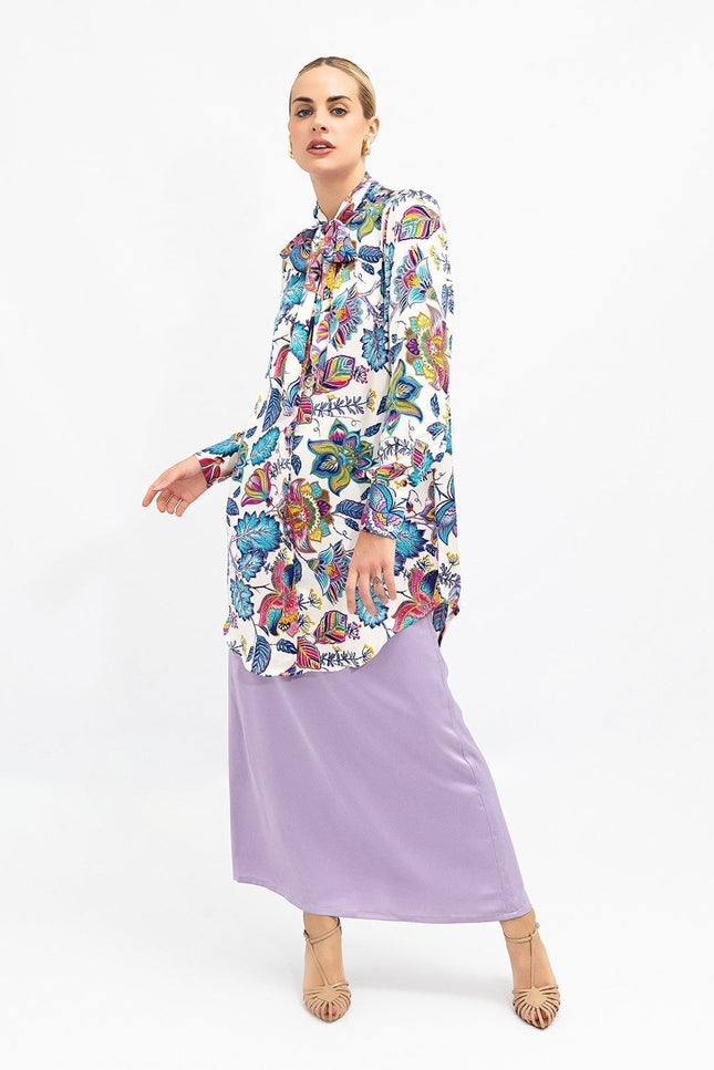 Janara Jones | Lavender Low Waisted Maxi Skirt