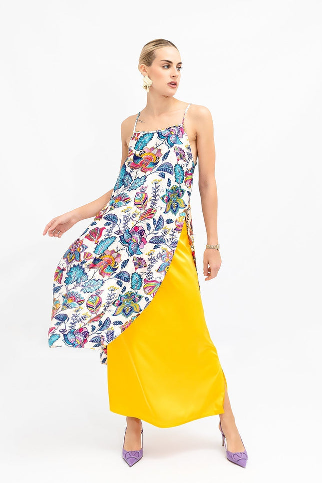 Janara Jones | Yellow Low Waisted Maxi Skirt