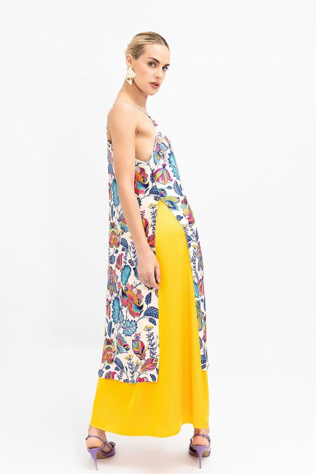 Janara Jones | Yellow Low Waisted Maxi Skirt