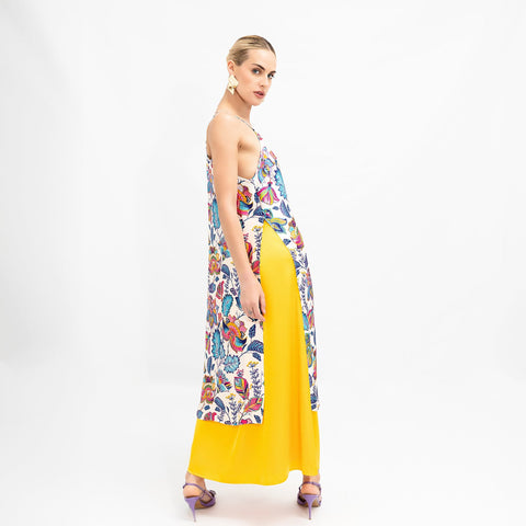 Janara Jones | Yellow Low Waisted Maxi Skirt
