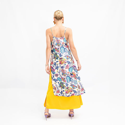 Janara Jones | Yellow Low Waisted Maxi Skirt