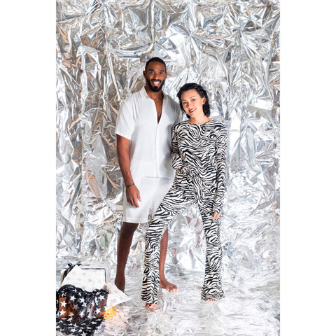 Janara Jones | Zebra Asymmetric Mini Dress