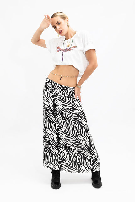 Janara Jones | Spódnica maxi Zebra