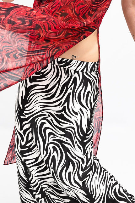 Janara Jones | Spódnica maxi Zebra