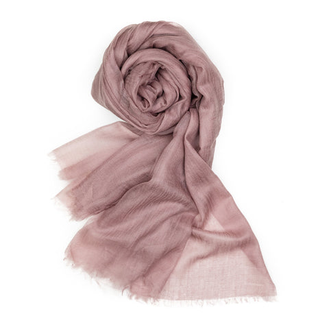Bel Cashmere | Fular ultra fino de cashmere en color rosa oscuro