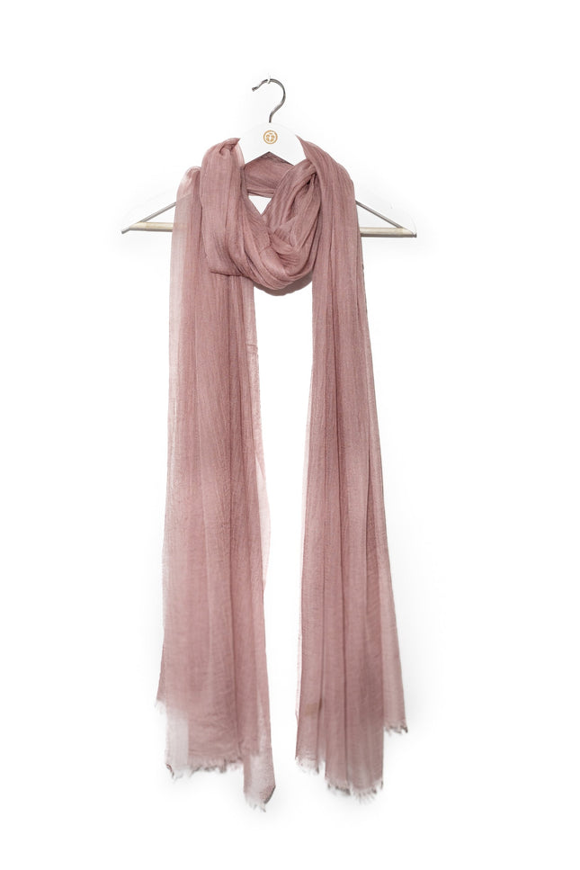 Bel Cashmere | Fular ultra fino de cashmere en color rosa oscuro