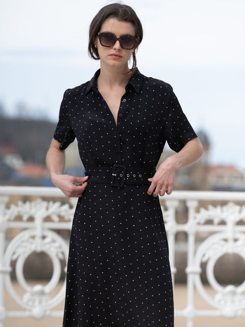 Bel Cashmere | Vestido Mónaco lunares