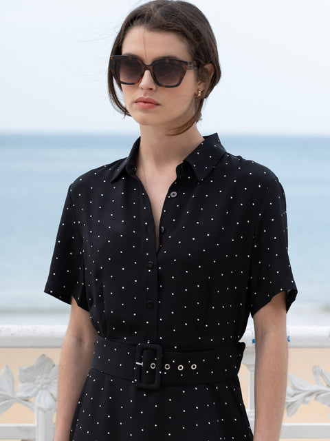 Bel Cashmere | Vestido Mónaco lunares