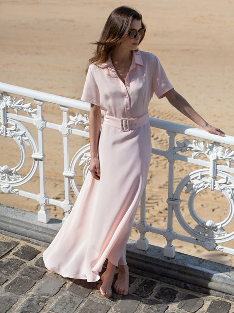 Bel Cashmere | Vestido Mónaco rosa