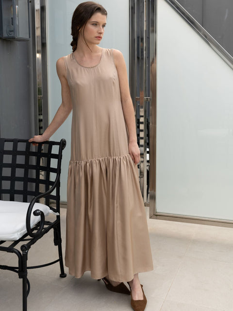 Bel Cashmere | Vestido Verona light taupe
