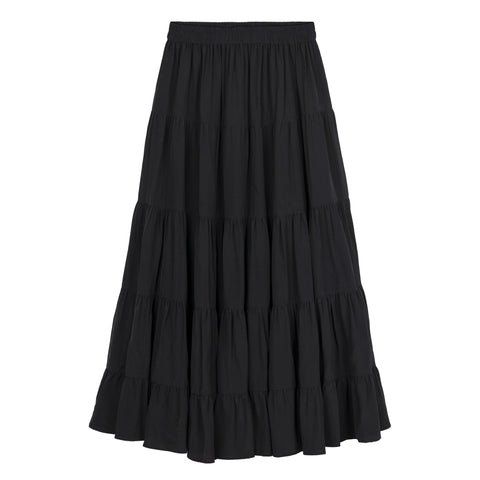 Bel Cashmere | Falda Colette de seda negra