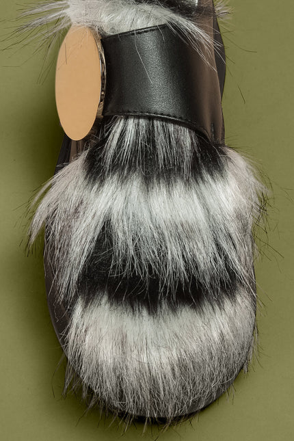 O2 Monde | Surya Loafers black fur