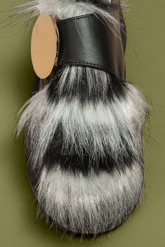 O2 Monde | Surya Loafers black fur