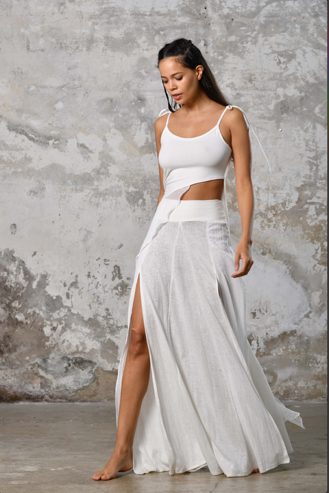 Zhenabia | Aria Blouse in White