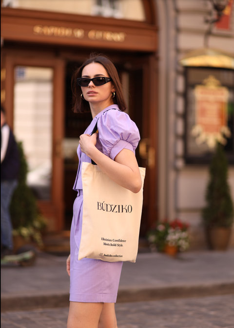 BÚDZIKO | MARSHMALLOW LINEN PUFFED SLEEVED LAVENDER BLAZER